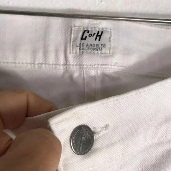 Citizen of Humanity Womens White Straight Leg S-28 - Picture 6 of 8